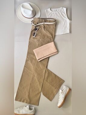 Good American Khaki Wide Leg Pants – Size 6/28